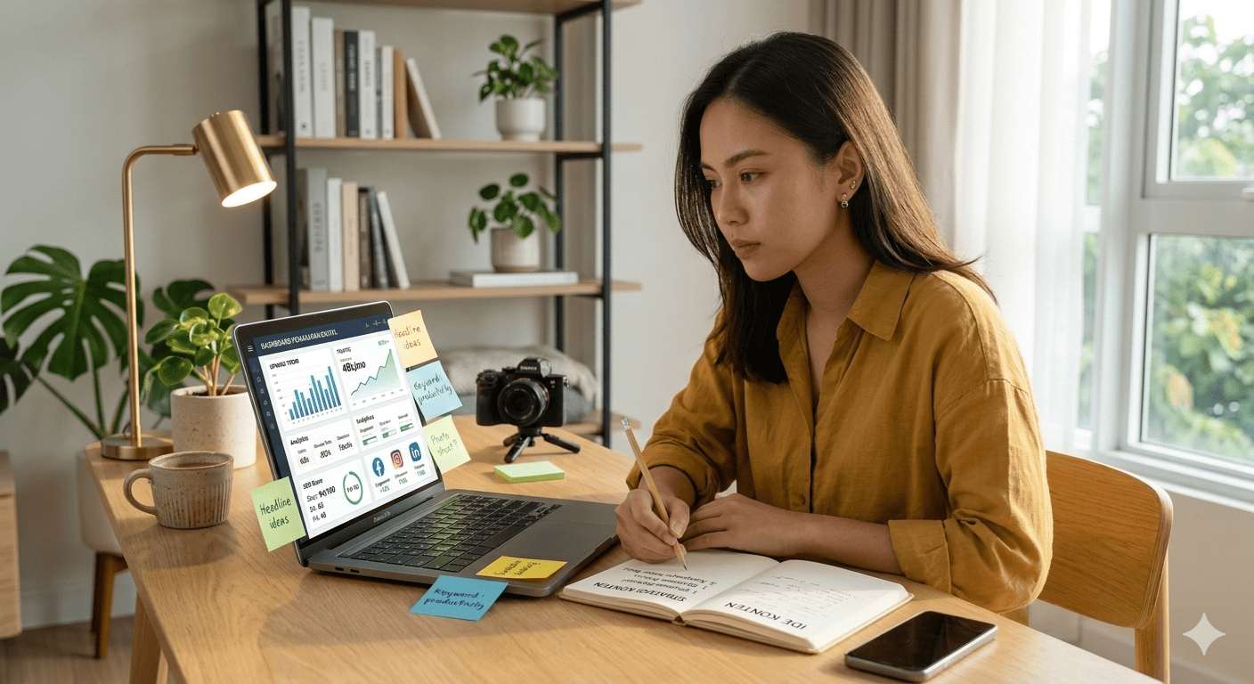 Digital Marketing yang Bikin Konten Makin Nendang Panduan Lengkap Strategi Efektif untuk Pemula, Content Creator, dan Pebisnis Biar Cepat Dapat Traffic dan Cuan